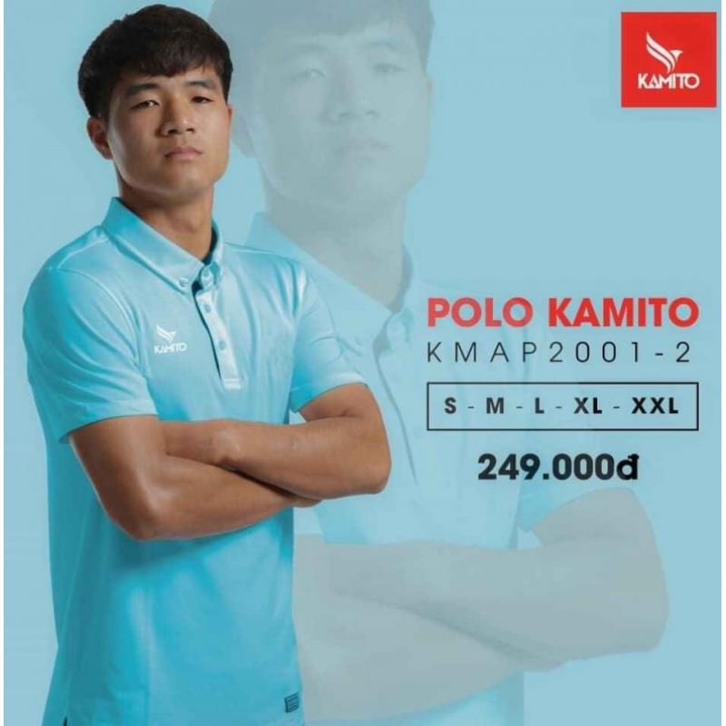 Áo Polo Kamito KMAP2001-2 màu xanh