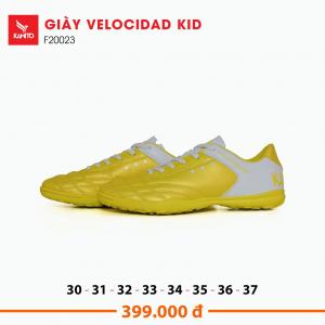 Giày Velocidad Kid F20023 vàng trắng