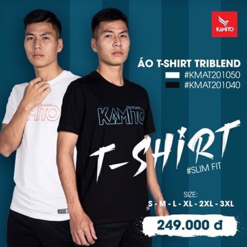 ÁO T-SHIRT TRIBLEND KMAT2010 ĐEN