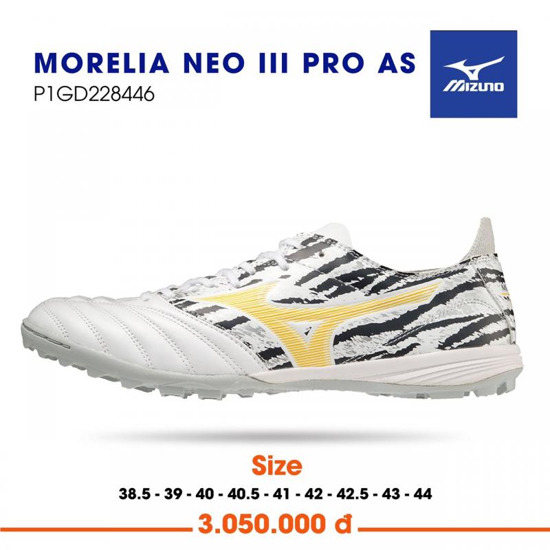 Giày MORELIA NEO III PRO AS P1GD228401 Trắng Vàng